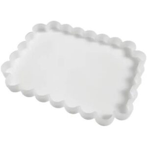 Molde rectangular con borde ondeado 19cm