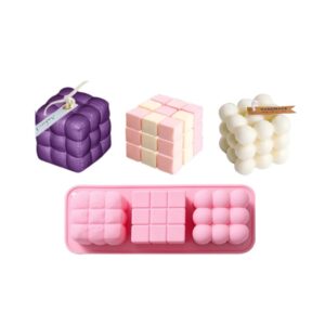 Molde 3 cubos burbuja