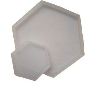 Molde 2 posavasos hexagonales
