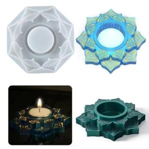 Molde porta vela mandala