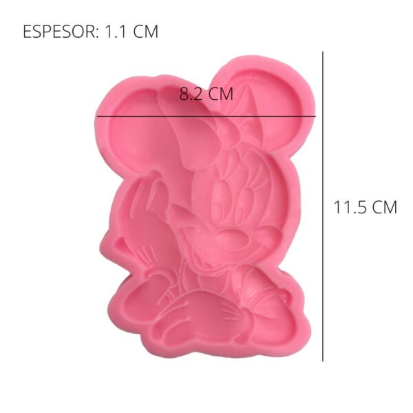 Molde de silicona Minnie bebe max - Imagen 2