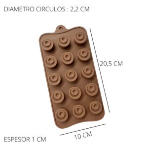 Molde bombones circulo