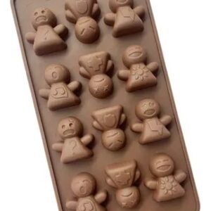 Molde bombones muñequitos