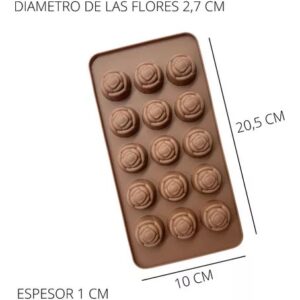 Molde bombones 15 flores