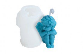 Molde angelito 3D sentado 5R6