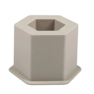 Molde maceta hexagonal torre