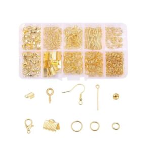 Kit aros pulseras pitones dorado x 300 en caja