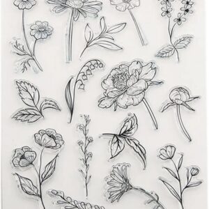 Plancha de silicona flores 2 para sellos jabon vela