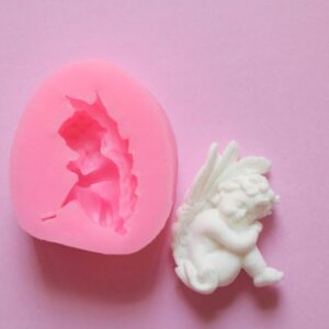 Molde angelito mini con alas 4cm