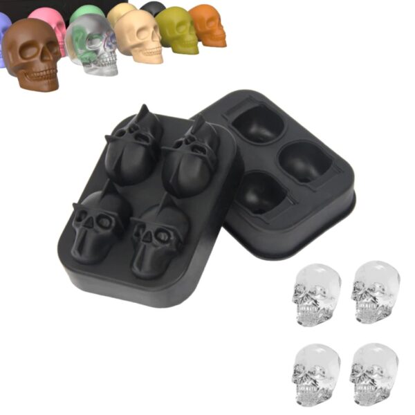 Molde 4 calaveras 5cm - Imagen 2