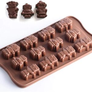 Molde bombones 12 robots