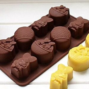 Molde 8 figuras de pascua bombones