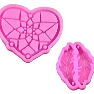 Molde mandala corazon 8cm
