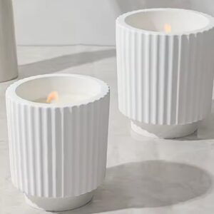 Molde portavela rayado
