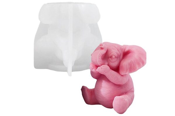 Molde elefante 3D 10cm - Imagen 2