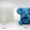 Molde elefante 3D 10cm - Imagen 3