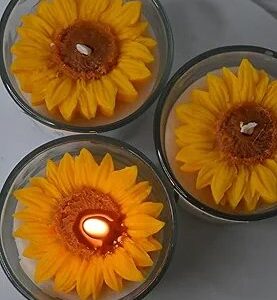 Molde vela flor girasol 5cm Z10
