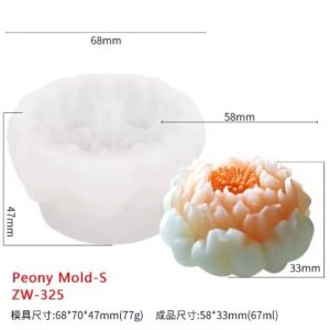 Molde vela flor 24G8 6cm
