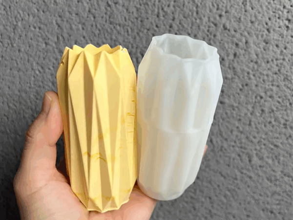 Molde florero origami pequeño