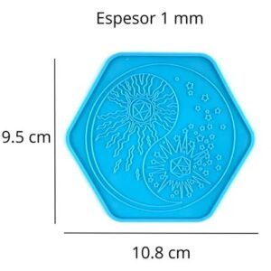 Molde posavaso mandala circular finito