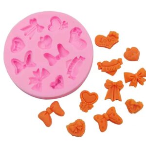 Molde corazones y moños