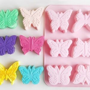 Molde vela jabon 6 mariposas