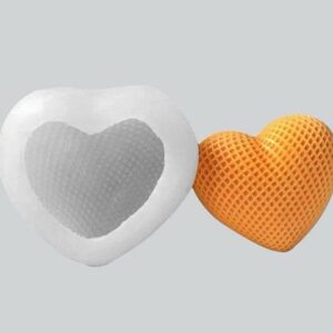 Molde vela corazon tejido chico