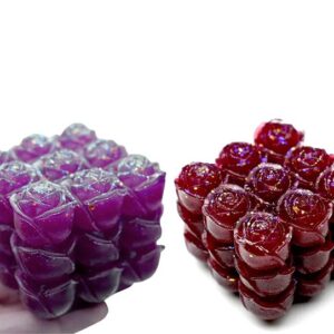 Molde cubo de rosas 7cm
