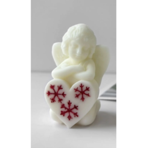 Molde angel con copo de nieve 25S8