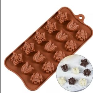 Molde bombones flores