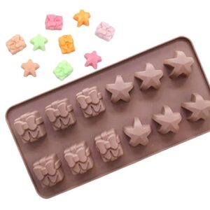 Molde bombones regalos y estrellas