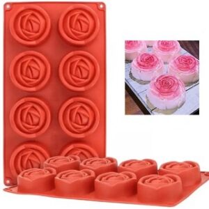 Molde 8 rosas