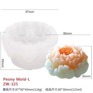Molde vela flor 24H8 8 cm