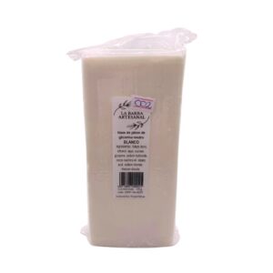 Jabón barra de glicerina blanco o ambar 1kg