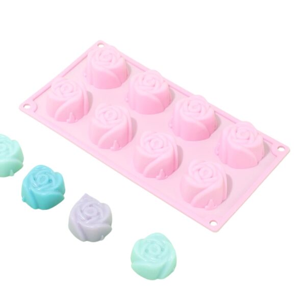Molde 8 rosas 5cm - Imagen 3
