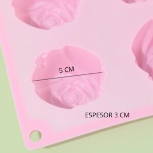 Molde 8 rosas 5cm