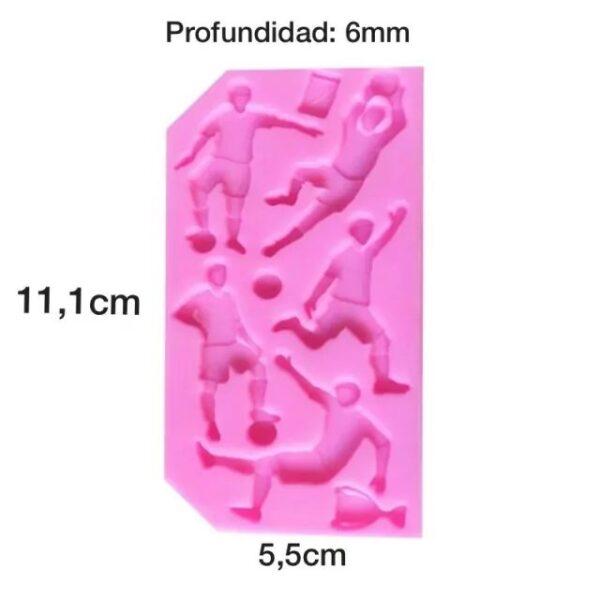 Molde futbolistas - Imagen 2