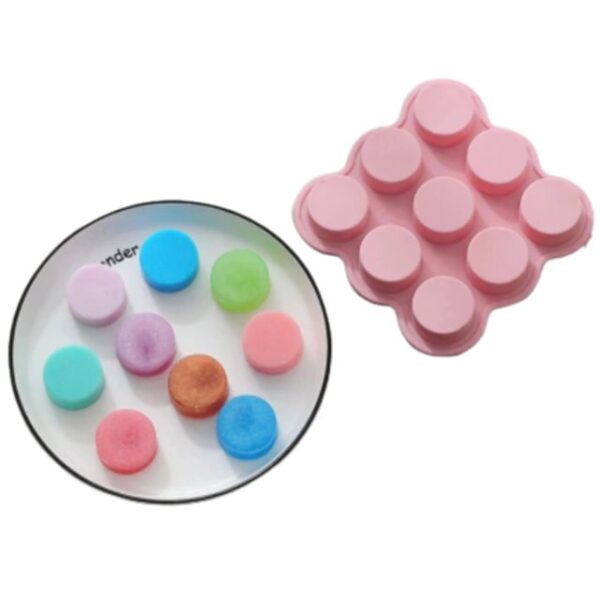 Molde plancha 9 círculos 3,8cm  chicos oreo
