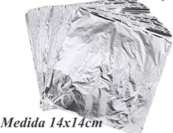 Hoja de plata 14cm x 14cm