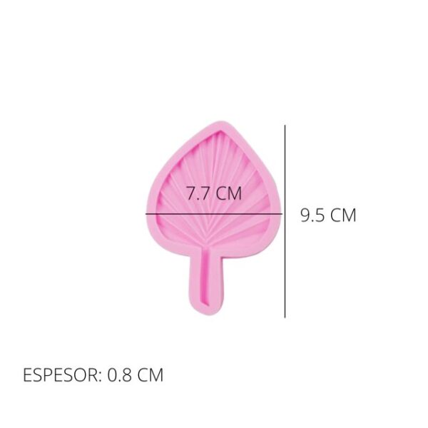 Molde hoja de palma 7,7cm - Imagen 2