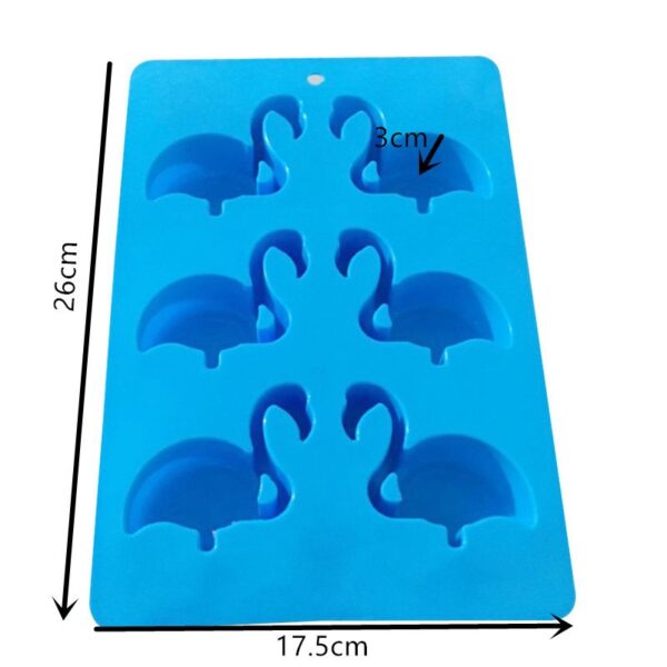 Molde silicona flamencos x 6 - Imagen 2