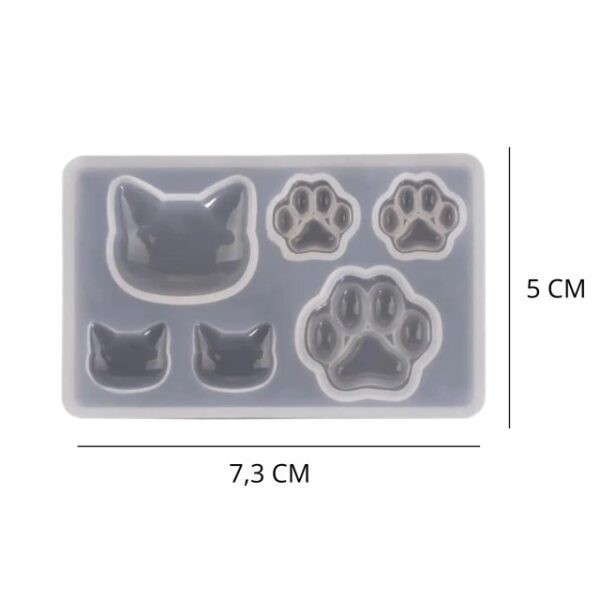 Molde 3 gatitos 3 patitas - Imagen 2