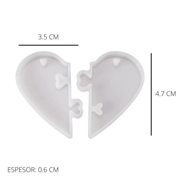 Molde corazon encastre - Imagen 2