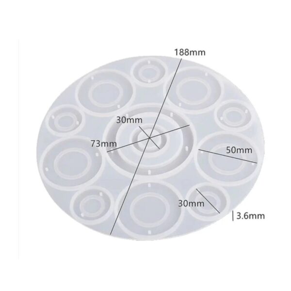 Molde atrapasueño 11 circulos - Imagen 2