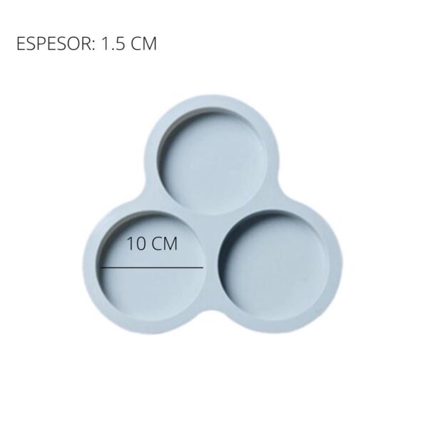 Molde 3 circulos de 10cm - Imagen 2