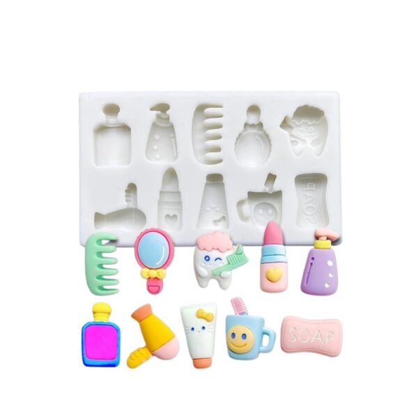 Molde mini accesorios de baño