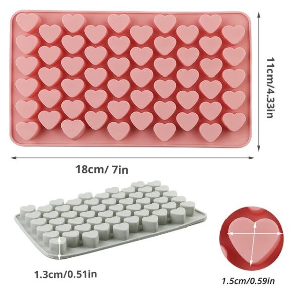 Molde 55 corazones mini gomita - Imagen 2