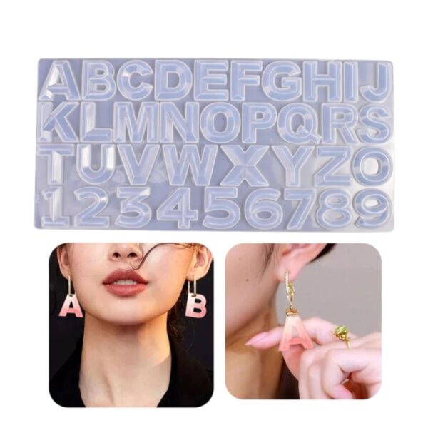 Molde letras facetadas