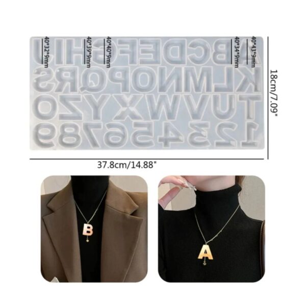 Molde letras facetadas - Imagen 2