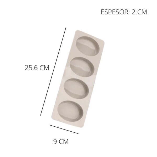 Molde 4 jabones oval - Imagen 2